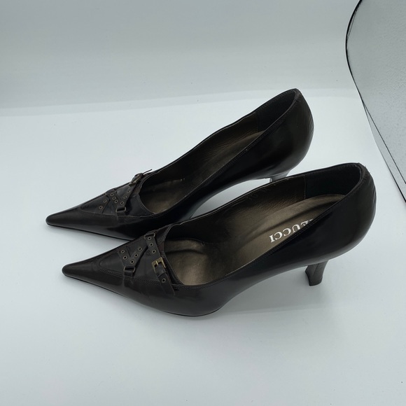 Meucci Brown Pumps Size 10 - Picture 4 of 6